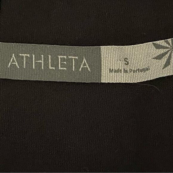 Athleta Black Gathered Bodice GorpCore Athletic Wear Dress NWOT Size S - Picture 7 of 12